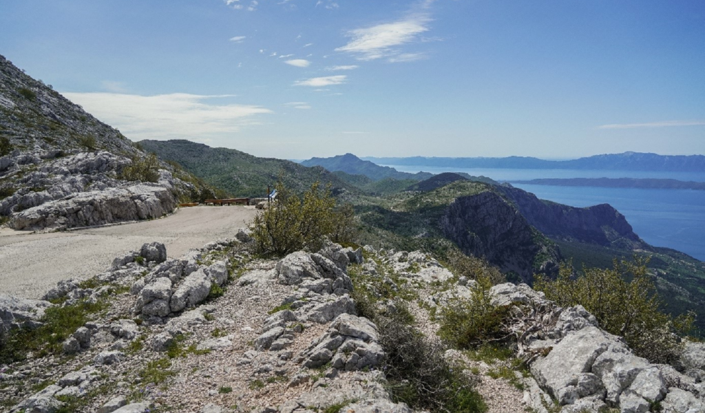 Biokovo mountain viewpoint and Adriatic Sea slide 3