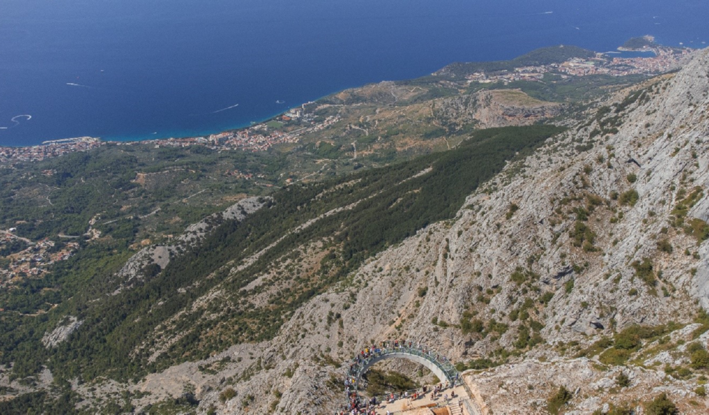 Cycling group tour Makarska landscape slide 5