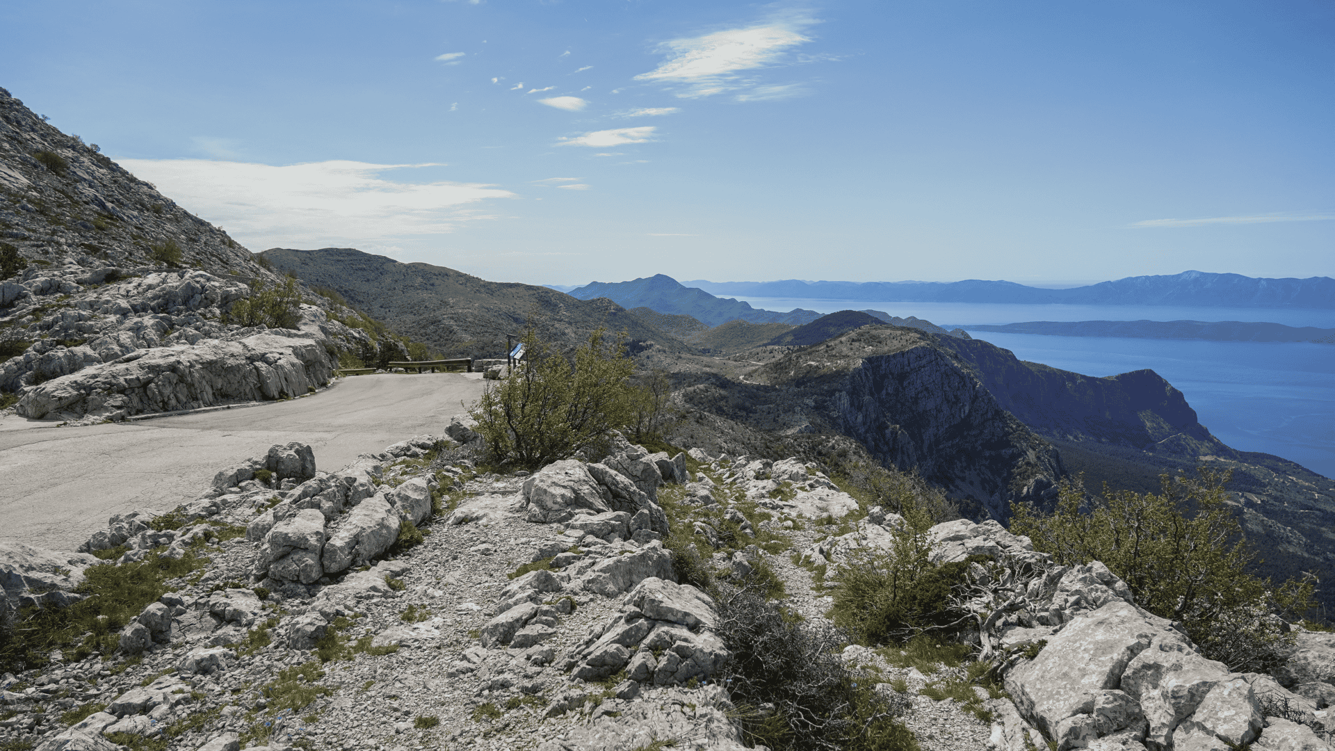 E-bike cycling trail Biokovo mountain road adventure Croatia