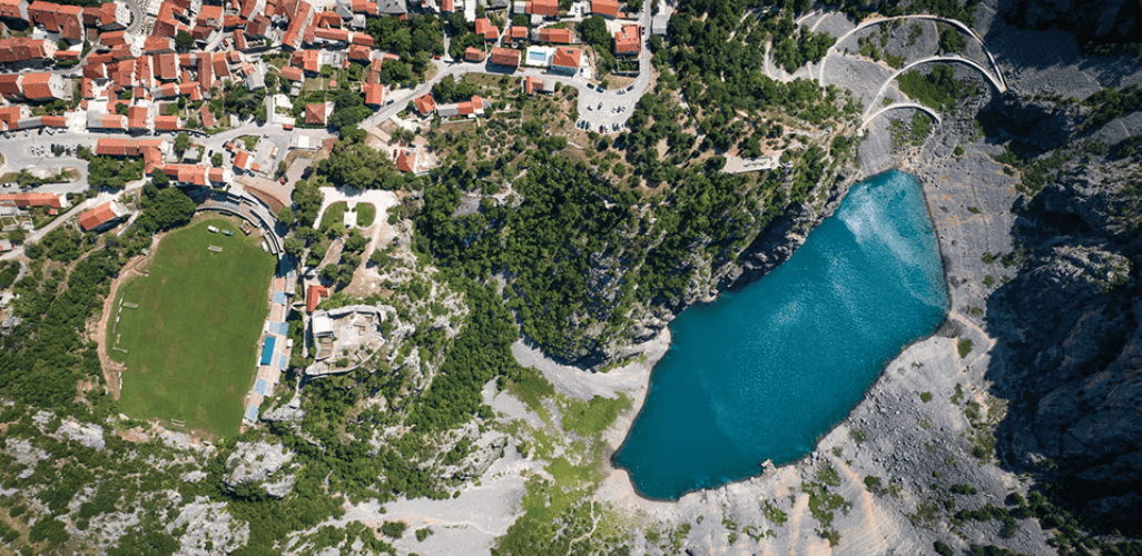 Cycling around Imotski Blue Lake Croatia