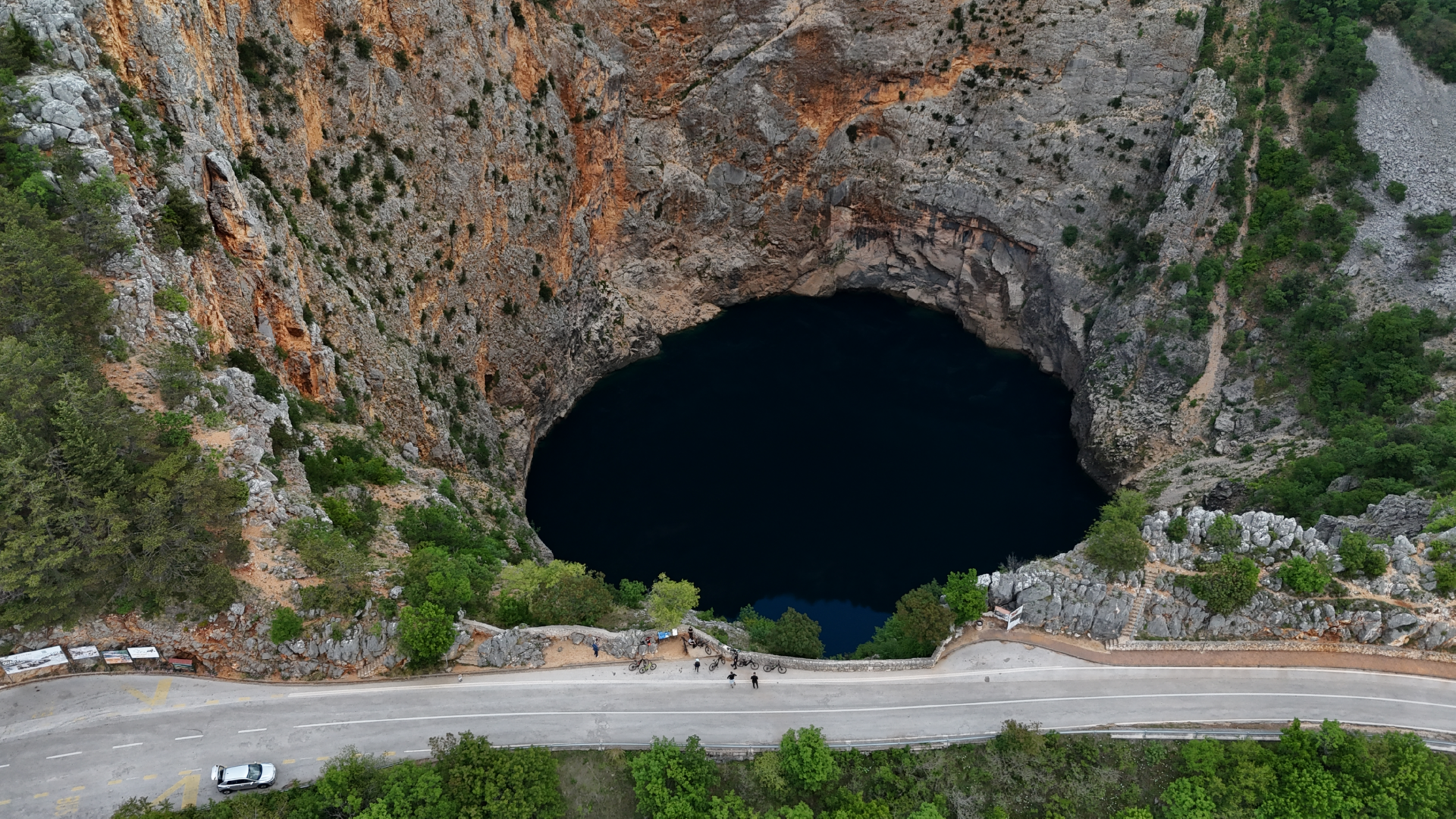 E-bike cycling route through Imotski countryside and nature Croatia