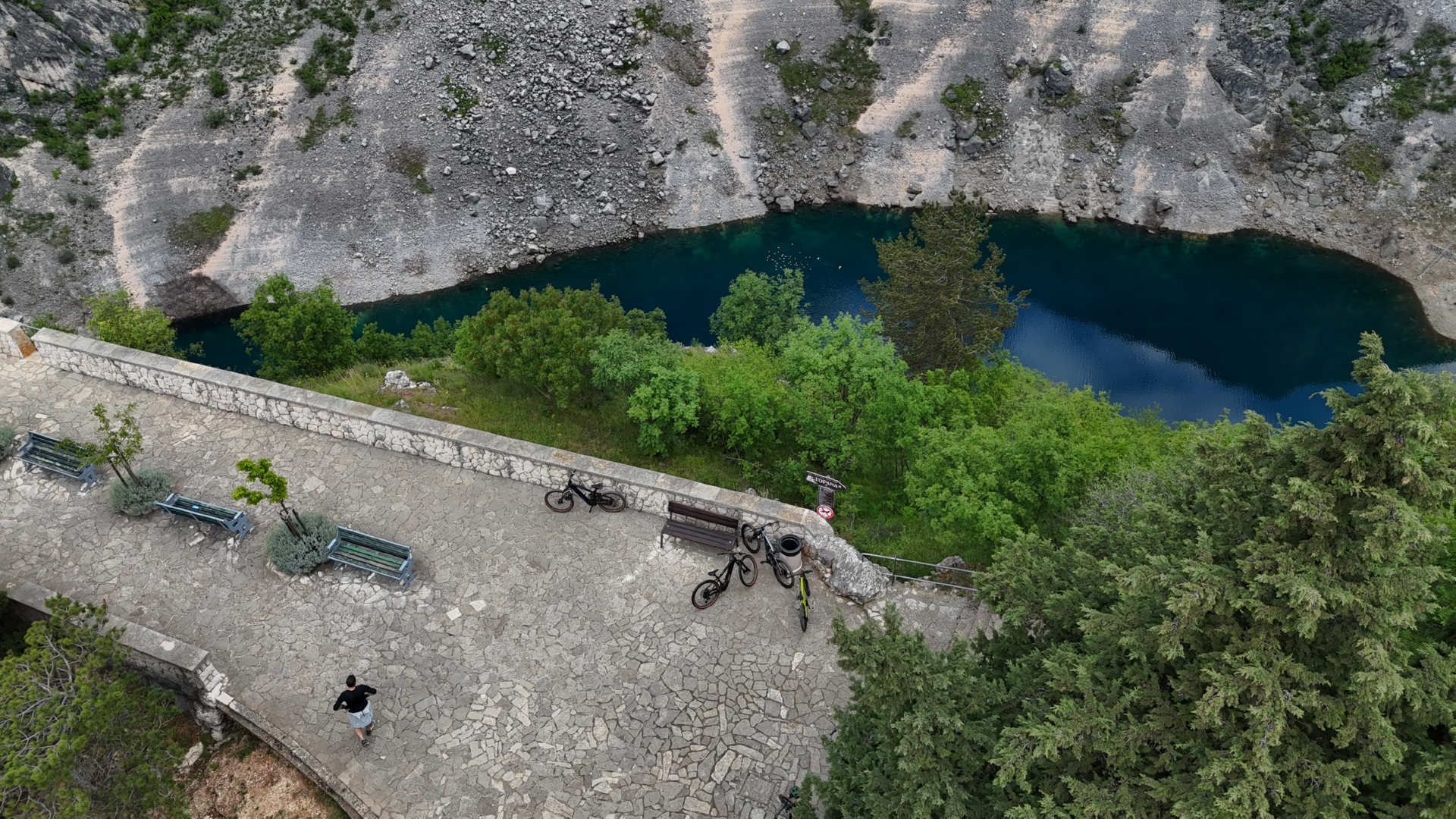 Green Lake Ričice hidden gem Imotski region Croatia