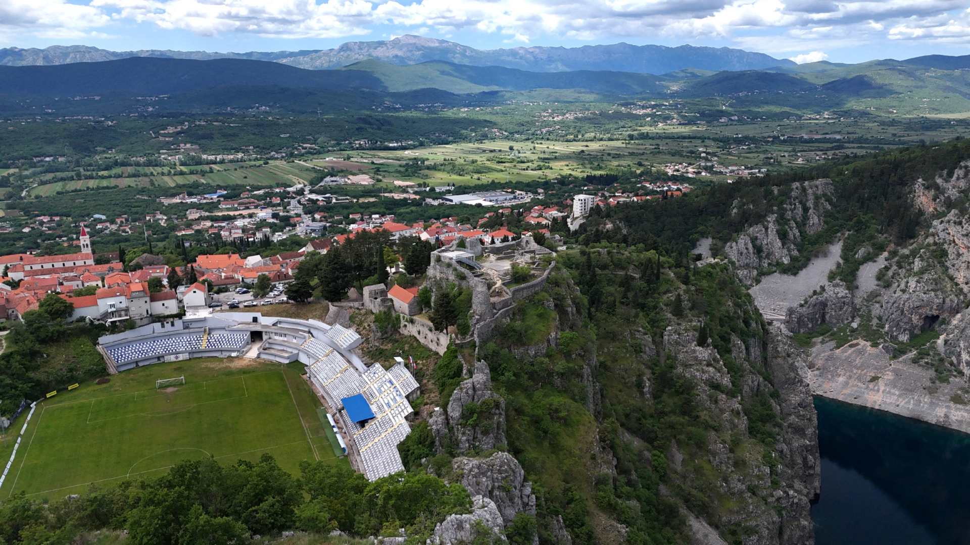 Imotski bike tour scenic viewpoint over Dalmatian nature Croatia