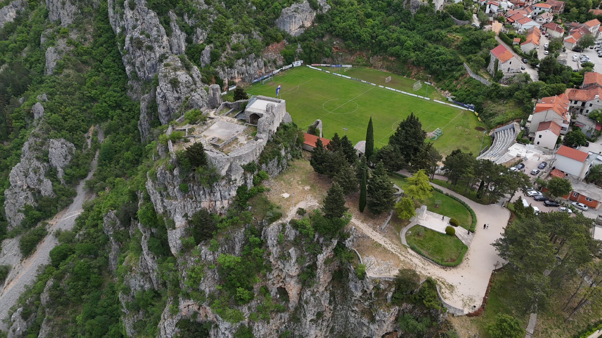 Beautiful panoramic nature view during Imotski bike tour Croatia