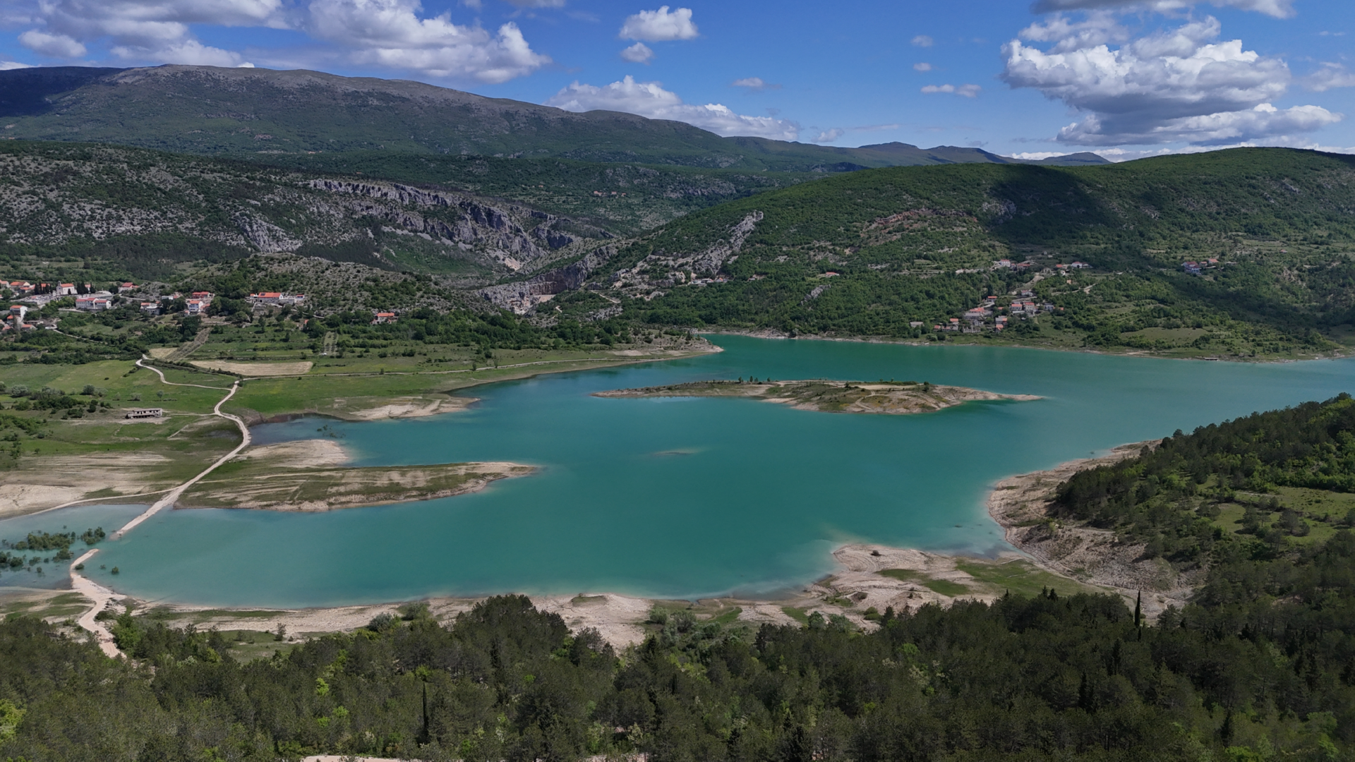 Panoramic Imotski landscape viewpoint cycling tour Croatia